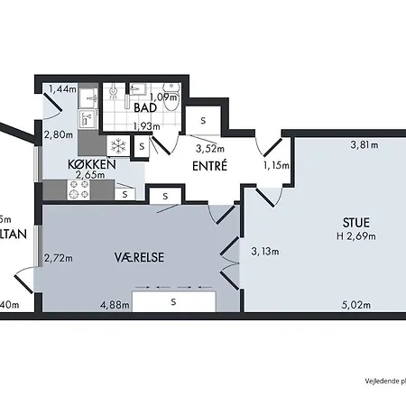 Elegant Retreat In The Heart Of Frederiksberg 公寓 *